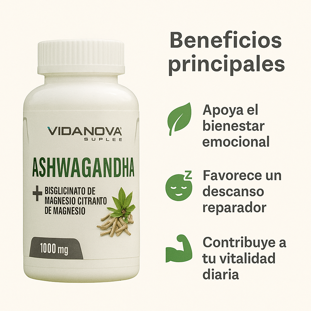 ASHWAGANDHA + MAGNESIO 1000MG