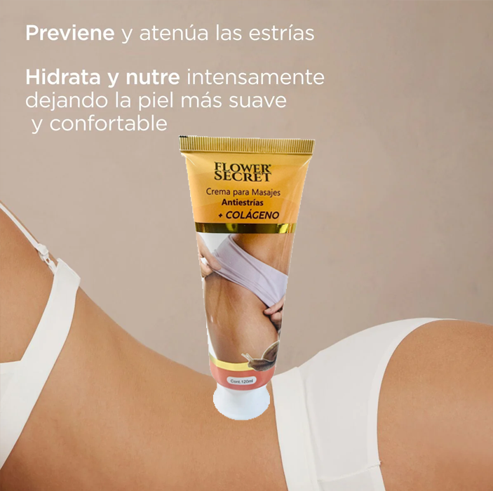 Crema Antiestrías Colágeno - Flower Secret