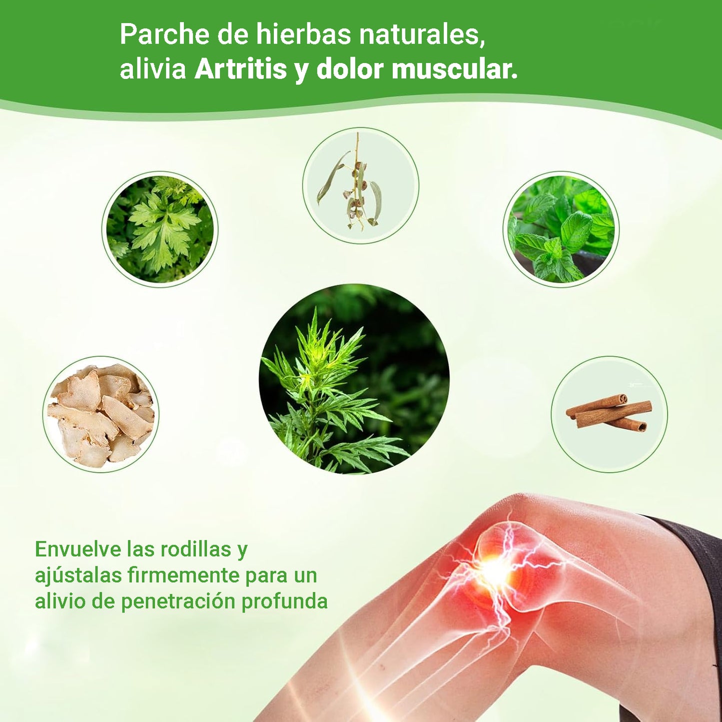 30 Parches de Rodilla – ¡Alivia las molestias y recupera tu comodidad! 🌟