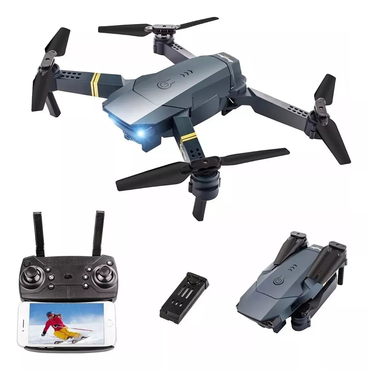 DRON PRO CON DOBLE CAMARA 4k 998pro